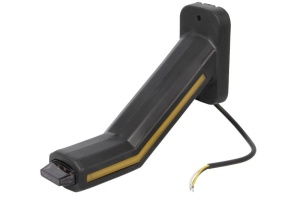 Lumina clarificare dreapta, portocaliu/rosu/alb, LED, suprafata, lungime cablu 400mm, cu brat lung, 12/24V (cu functie de semnalizator lateral, IP6K9K) - Img 3