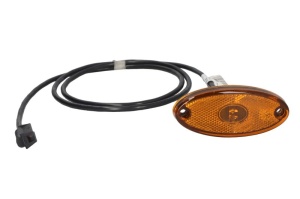 Lumina clarificare lumini stanga/dreapta; FLATPOINT II, portocaliu, LED, inaltime 46mm; latime 102mm, in relief, lungime cablu 1500mm 24V (FLATPOINT II) - Img 1