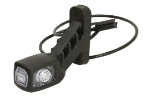 Lumina clarificare stanga, portocaliu/rosu/alb, LED, suprafata, lungime cablu 1000mm, pe brațul mediu-lung, 12/24V (cu clemă pentru fir plat, conector: CLICK-IN/JAEGER, IP66) - Img 3