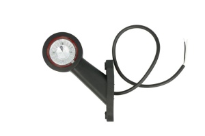 Lumina delimitare dreapta, rosu/alb, LED lungime cablu 450mm, pe brațul mediu-lung, 12/24V - Img 2