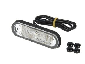 Lumina delimitare stanga/dreapta, alb, LED, inaltime 25,9mm; latime 79mm lungime cablu 500mm, 12/24V - Img 1