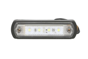 Lumina delimitare stanga/dreapta, forma: dreptunghiular, alb, LED, inaltime 31mm; latime 110mm; adancime 18,5mm lungime cablu 250mm, 12/24V - Img 1