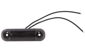 Lumina delimitare stanga/dreapta, forma: oval, fumuriu/alb, LED, inaltime 24mm; latime 84mm; adancime 25mm lungime cablu 240mm, 12/24V (IP6K9K) - Img 1