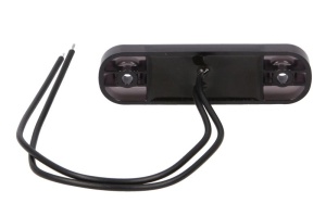 Lumina delimitare stanga/dreapta, forma: oval, portocaliu/fumuriu, LED, inaltime 24mm; latime 84mm; adancime 25mm lungime cablu 240mm, 12/24V (IP6K9K) - Img 2