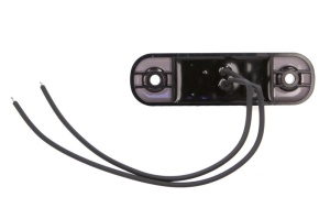 Lumina delimitare stanga/dreapta, forma: oval, rosu/fumuriu, LED, inaltime 24mm; latime 84mm; adancime 25mm lungime cablu 240mm, 12/24V (IP6K9K) - Img 2