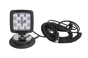 Lumina lucru (LED, 12/24V, 17W, 1750lm, numar elemente LED: 12, lungime: 101mm, inaltime: 101mm, adancime: 60mm, cu comutator; cu sarma spirala de 7m; montabil cu magnet) - Img 1