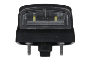 Lumina numar inmatriculare (LED, 12/24V, culoare: negru, culoare sticla: alb, conector: SUPERSEAL)