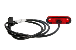 Lumini clarificare stanga/dreapta; POSIPOINT II, rosu, LED, inaltime 24mm; latime 80mm; adancime 20mm, în relief, lungime cablu 1500mm, 12/24V (cu clema pentru fir plat, POSIPOINT II) - Img 2