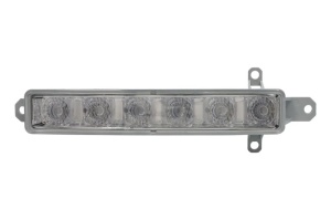 Lumini de zi stanga/dreapta (LED, culoare: crom) potrivit CITROEN BERLINGO II, C1, C1 II, C3 II, C3 PICASSO, JUMPY, SPACETOURER; OPEL VIVARO C, ZAFIRA LIFE; PEUGEOT 107, 108, 308 II, EXPERT dupa 2012