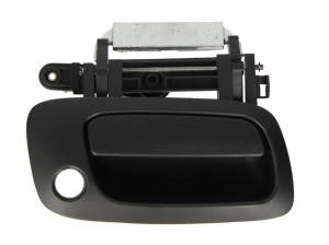 Maner usa Dreapta Fata potrivit OPEL ASTRA G, ZAFIRA A 1998-2009 - (exterior, cu gaura pentru incuietoare; negru)