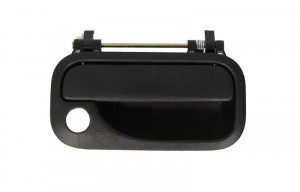 Maner usa Dreapta Fata potrivit OPEL CORSA B, VECTRA B 1993-2003 - (exterior, cu gaura pentru incuietoare; negru)