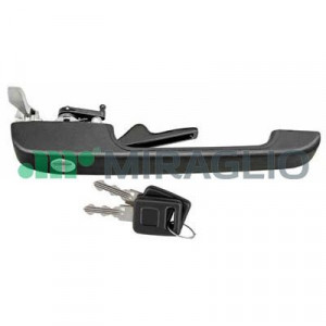 Maner usa Fata Dreapta (cu cheie, extern, cu incuietoare, negru) potrivit SEAT IBIZA I 0.9-1.7D 06.84-12.93 - Img 3