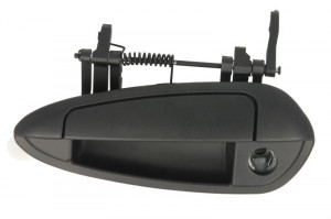 Maner usa Stanga Fata potrivit FIAT GRANDE PUNTO 199, PUNTO EVO, PUNTO II 188, PUNTO III 199 2003-2018 - (exterior, cu gaura pentru incuietoare; textura neagra)