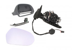 Oglinda dreapta potrivit AUDI A3 2008-2012 - electrica incalzita, grunduita, pliabila electric