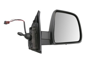 Oglinda exterioara dreapta (mecanica, convex, cu senzor temperatura) potrivit FIAT DOBLO II; OPEL COMBO D 09.14-12.22 - Img 1