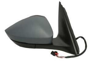 Oglinda exterioara dreapta potrivit SKODA KAMIQ, SCALA dupa 2018 - (electric, convex, cu incalzire, asistent schimbare banda, grund, rabatare electrica, cu semnalizator) - Img 2