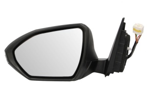 Oglinda exterioara stanga potrivita Hyundai TUCSON NX4E dupa 2020 - convexa, pliabil electric, banda cromata, 8 buc pini