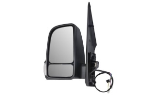 Oglinda exterioara stanga potrivita Mercedes-Benz SPRINTER 907/910/eSprinter dupa 2018 - convexa, electric, cu incalzire, brat scurt