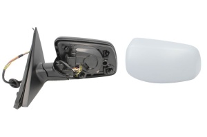 Oglinda laterala Stanga (electric Da, asferice, incalzita, albastru, pliabil electric) potrivit BMW 5 (E60), 5 (E61) - Img 2