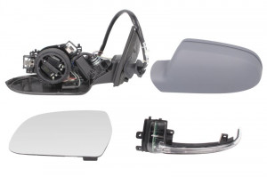 Oglinda laterala Stanga electrica, asferica, incalzita, potrivit AUDI A4 ALLROAD B8, A4 B8 - Img 2