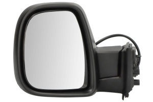 Oglinda stanga potrivit CITROEN BERLINGO III; FIAT DOBLO III / E-DOBLO; OPEL COMBO E; PEUGEOT PARTNER III, RIFTER; TOYOTA PROACE CITY dupa 2018 - (electric, convex, cu incalzire, grund)