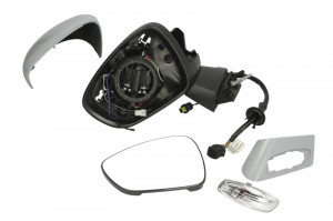Oglinda stanga potrivit CITROEN C4 II dupa 2009 - electrica incalzita, grunduita, pliabila electric