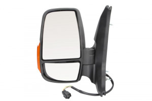 Oglinda stanga potrivit FORD TRANSIT dupa 2013 - electrica incalzita, crom, scurt