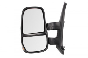 Oglinda stanga potrivit IVECO DAILY 2011-2014 - manuala crom, scurt