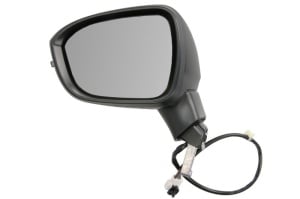 Oglinda stanga potrivit NISSAN QASHQAI III J12 dupa 2021 - (electric, convex, cu incalzire, asistent pentru schimbarea benzii, grunduit, cu semnalizator)