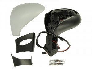 Oglinda stanga potrivit PEUGEOT 308 2007-2014 - electrica incalzita, grunduita - Img 2