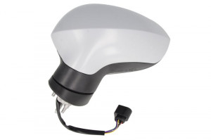 Oglinda stanga potrivit SEAT LEON 2009-2012 - electrica incalzita, crom, grunduita, pliabila electric - Img 2