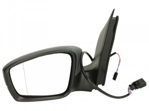 Oglinda stanga potrivit SEAT MII; SKODA CITIGO; VW UP 2011-2016 - electrica, asferic, incalzita, grunduita