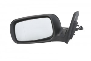 Oglinda stanga potrivit TOYOTA AVENSIS 2003-2008 - electrica, asferic, incalzita, grunduita
