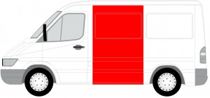 Panou lateral Stanga potrivit MERCEDES SPRINTER 2-T (B901, B902), SPRINTER 3-T (B903), SPRINTER 4-T (B904), SPRINTER 5-T (B905); VW LT 28-35 II pana in 2005 - Img 2