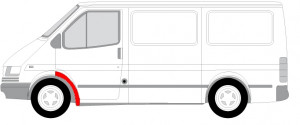 Panou reparatie Stanga Fata potrivit FORD TRANSIT IV FL, TRANSIT IV FL II 1991-2000 - (partea din spate; fara o bucata de pervaz lateral) - Img 2
