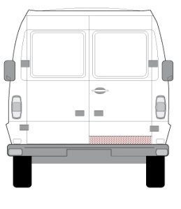 Panou reparatie usa Spate Dreapta (conducta) potrivit MERCEDES T1 (601), T1 (601, 611), T1 (602), T1 (B601), T1 (B602), T1/TN 05.77-02.96 - Img 2