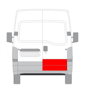 Panou reparatie usa Spate Dreapta potrivit NISSAN INTERSTAR; OPEL MOVANO A; RENAULT MASTER II, MASTER PRO 1998-2010 - (strat, partea inferioara) - Img 3