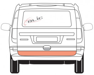 Panou reparatie usa Spate potrivit MERCEDES VITO / MIXTO (W639), VITO (W639) dupa 2003 - (partea inferioara, clapa) - Img 2