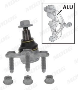 Pivot axa Stanga (inferior fata) (diametru con 21,3mm) potrivit AUDI A3, Q2, Q3; CUPRA ATECA, FORMENTOR, LEON, LEON SPORTSTOURER; SEAT ALHAMBRA, ATECA, LEON, LEON SC 1.0-3.6 05.03- - Img 3