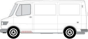 Podea cabina (scara) Stanga potrivit MERCEDES T1 (601), T1 (601, 611), T1 (602), T1 (B601), T1 (B602), T1/TN 1977-1996 - (partea inferioara, reparatie) - Img 3