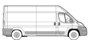 Prag lateral potrivit CITROEN JUMPER; FIAT DUCATO; PEUGEOT BOXER dupa 2006 - usa culisanta dreapta - Img 3