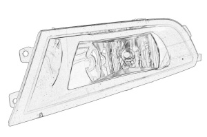 Proiector ceata Stanga (H8) potrivit SKODA FABIA III 03.18- - Img 1