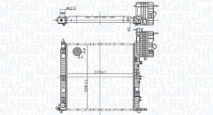 Radiator motor (Automat/Manual) potrivit MERCEDES V (638/2), VITO (W638) 2.0-2.3D - Img 1