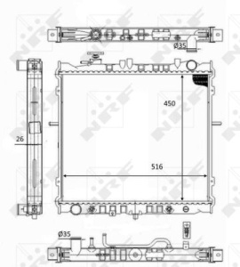 Radiator motor (Automat) potrivit KIA SPORTAGE 2.0 - Img 3