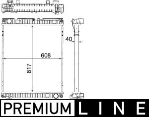 Radiator motor (fara cadru) potrivit MAN TGL I, TGM I, TGM II D0834LFL41-D2676LFAE 04.05- - Img 3