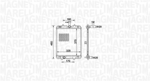 Radiator motor (Manual) potrivit CITROEN C1, C1 II; PEUGEOT 107, 108; TOYOTA AYGO 1.0/1.2 - Img 2