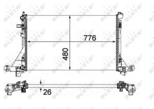 Radiator motor potrivit NISSAN NV400; OPEL MOVANO B; RENAULT MASTER III 2.3D - Img 3