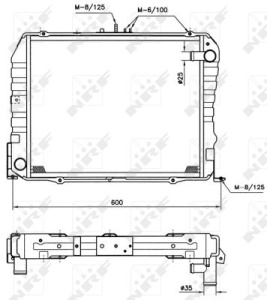 Radiator motor potrivit TOYOTA HIACE IV 2.0/2.4 - Img 3