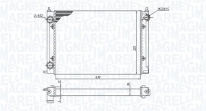 Radiator motor Stanga (Manual) potrivit VW CORRADO, GOLF I, GOLF II, GOLF III, JETTA I, JETTA II, SCIROCCO 1.3-2.0 - Img 2