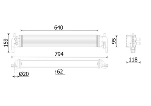 Radiator racire motor potrivit AUDI A1; SEAT IBIZA IV, IBIZA IV SC, IBIZA IV ST, TOLEDO IV; SKODA RAPID 1.0/1.6D 07.12-12.19 - Img 3
